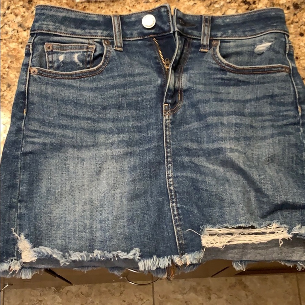 Shirt jean skirt